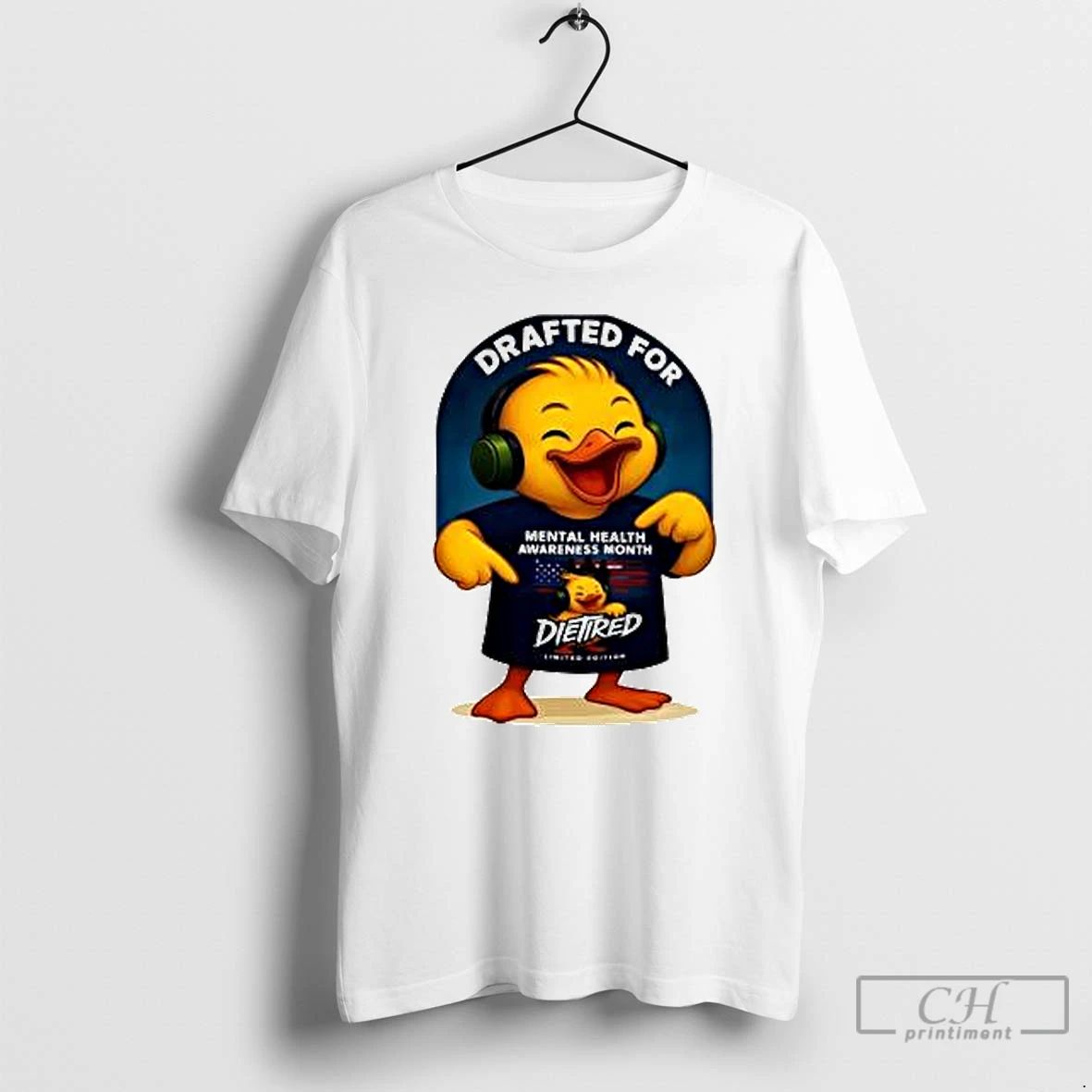 Classic Drafted For Mental Health Awareness Month Die Tired X Mbr T Shirts Unisex