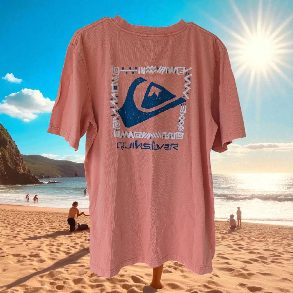 Quiksilver Originals Collection Men's Medium Coral Pink surf skate Unisex