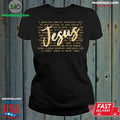 Jesus Prayer Script Christian Faith Typography I Speak The Name Of Jesus Shirt Unisex