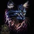 A Fantasy Cat With Cool Colours 1 Mens 100% Cotton Unisex