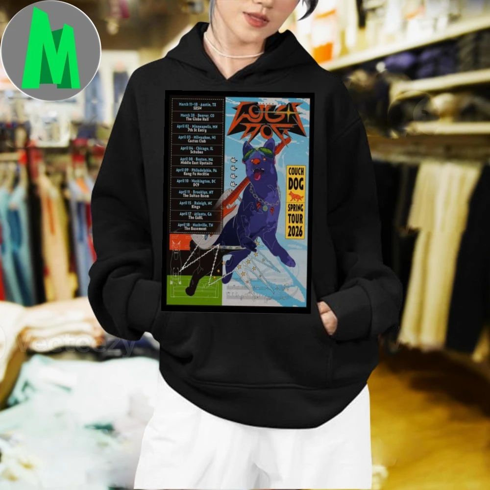Poster Couch Dog Spring 2026 Tour Shirt Unisex