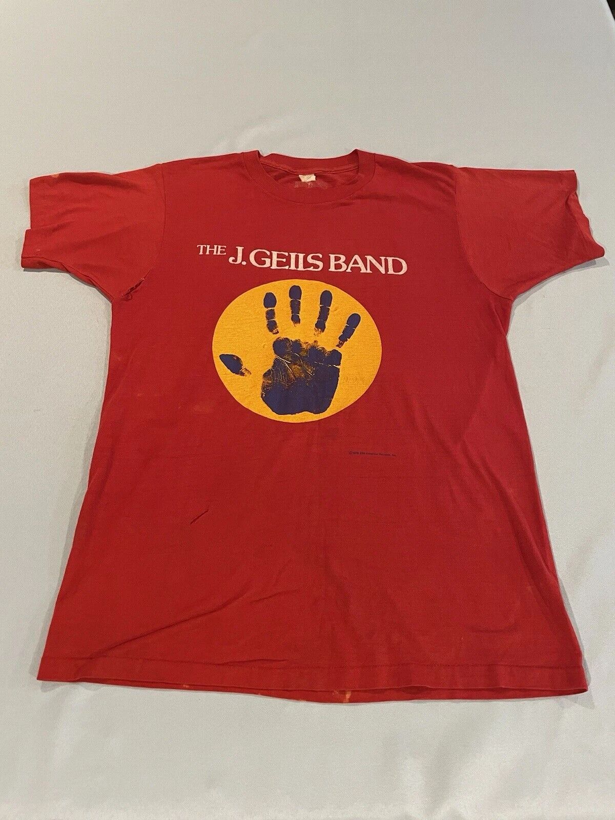 The J. Geils Band Music Red Black Cotton All Size NT52 Unisex