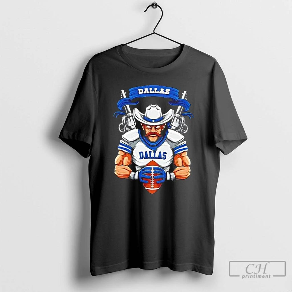 Classic Dallas Cowboys War Football Mascot T Shirts Unisex
