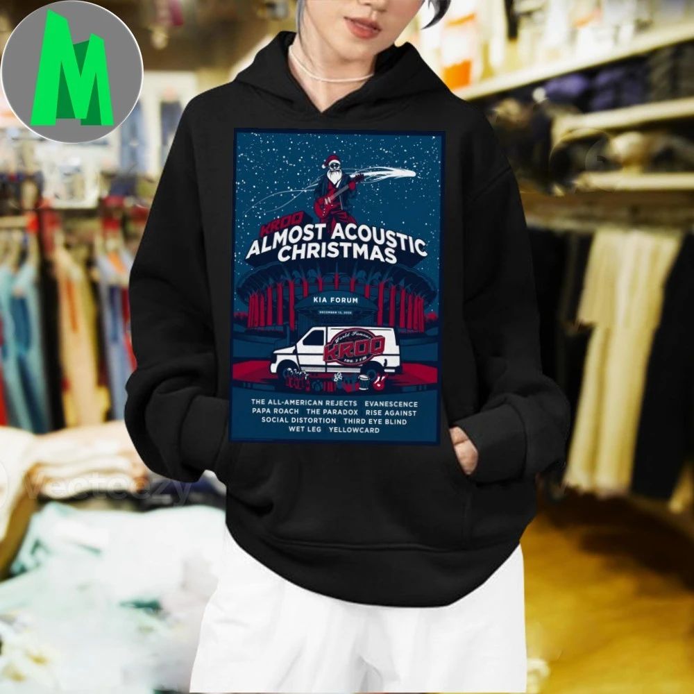 KROQ Almost Acoustic Christmas Dec 13 2025 In Inglewood CA Poster Shirt Unisex