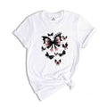 Bat Shirt Crazy Shirt, Cute Butterfly Shirt, Cute Halloween Gift, Happy Hallowee Unisex