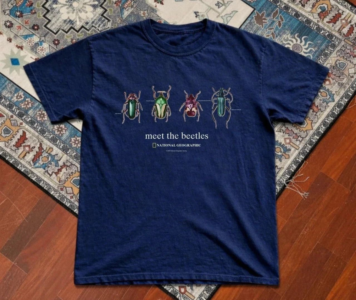 HOT - Retro National Geographic 'Meet the Beetles' Unisex reprint Unisex
