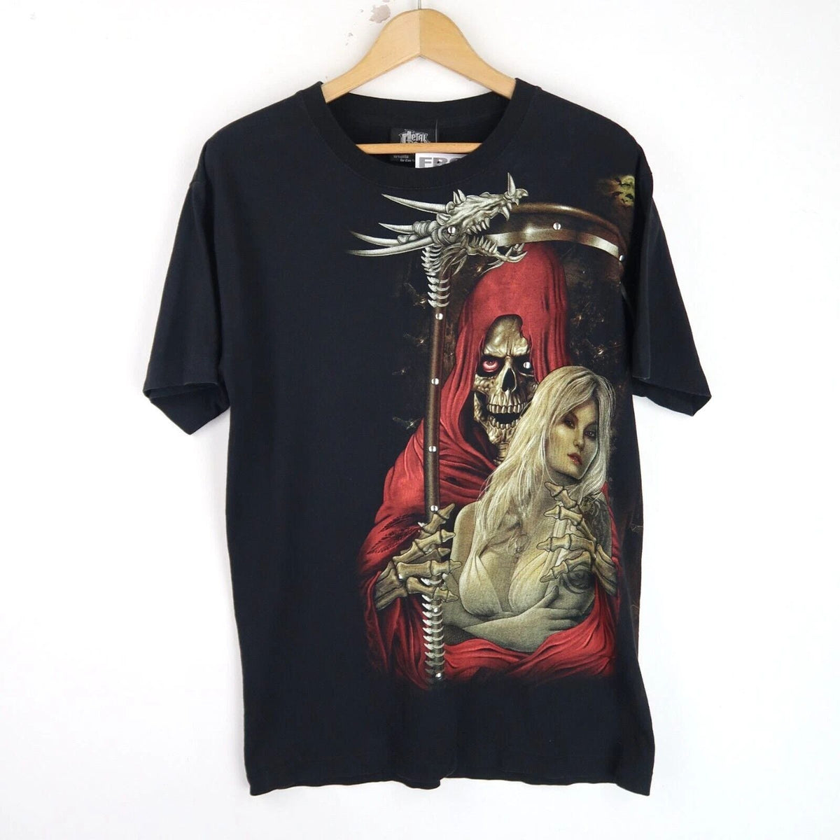 Vintage 90'S Fantasy Skeleton Graphic SZ M (T7568) Unisex