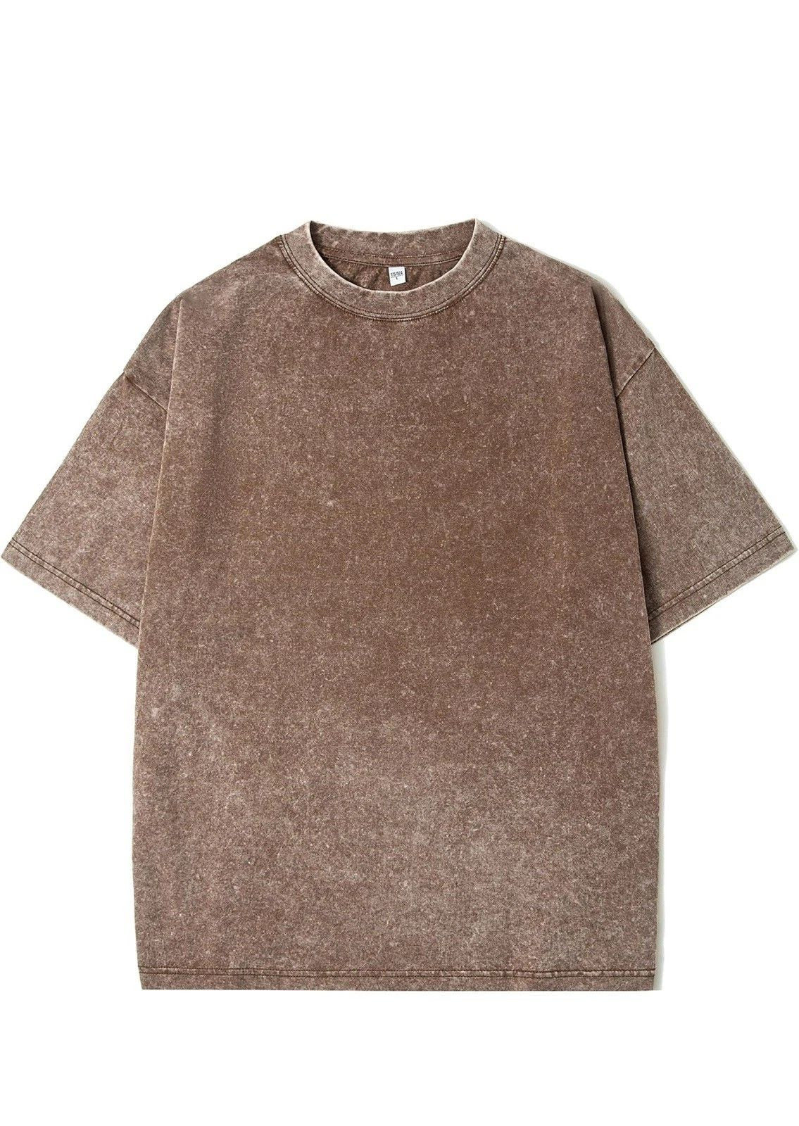 230G Oversized Acid Washed Tee Print Retro Punk all sizes Unisex