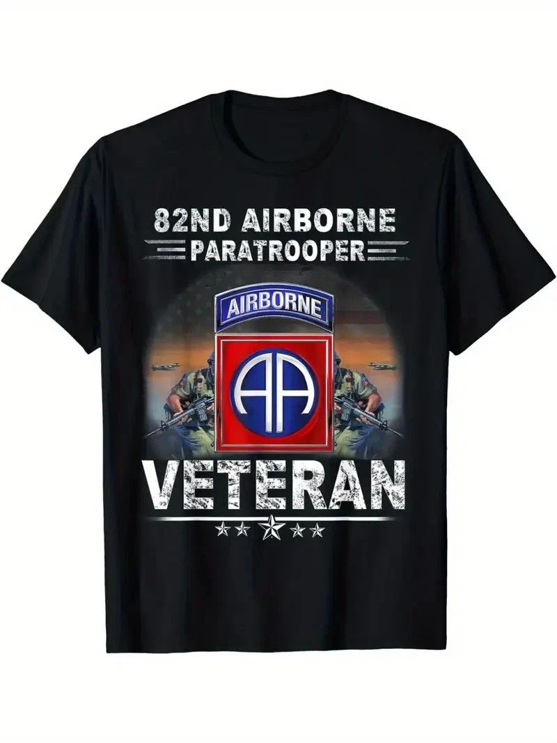 Division 82nd Veteran All American US Army Men Tee Hot Shirt Unisex