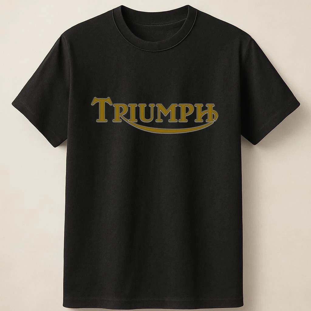 Triumph Tee With Retro Gold Emblem Design Unisex T Shirt Unisex