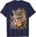 Cat Flower Floral Cute Kitten Graphic Men Women Kids Unisex