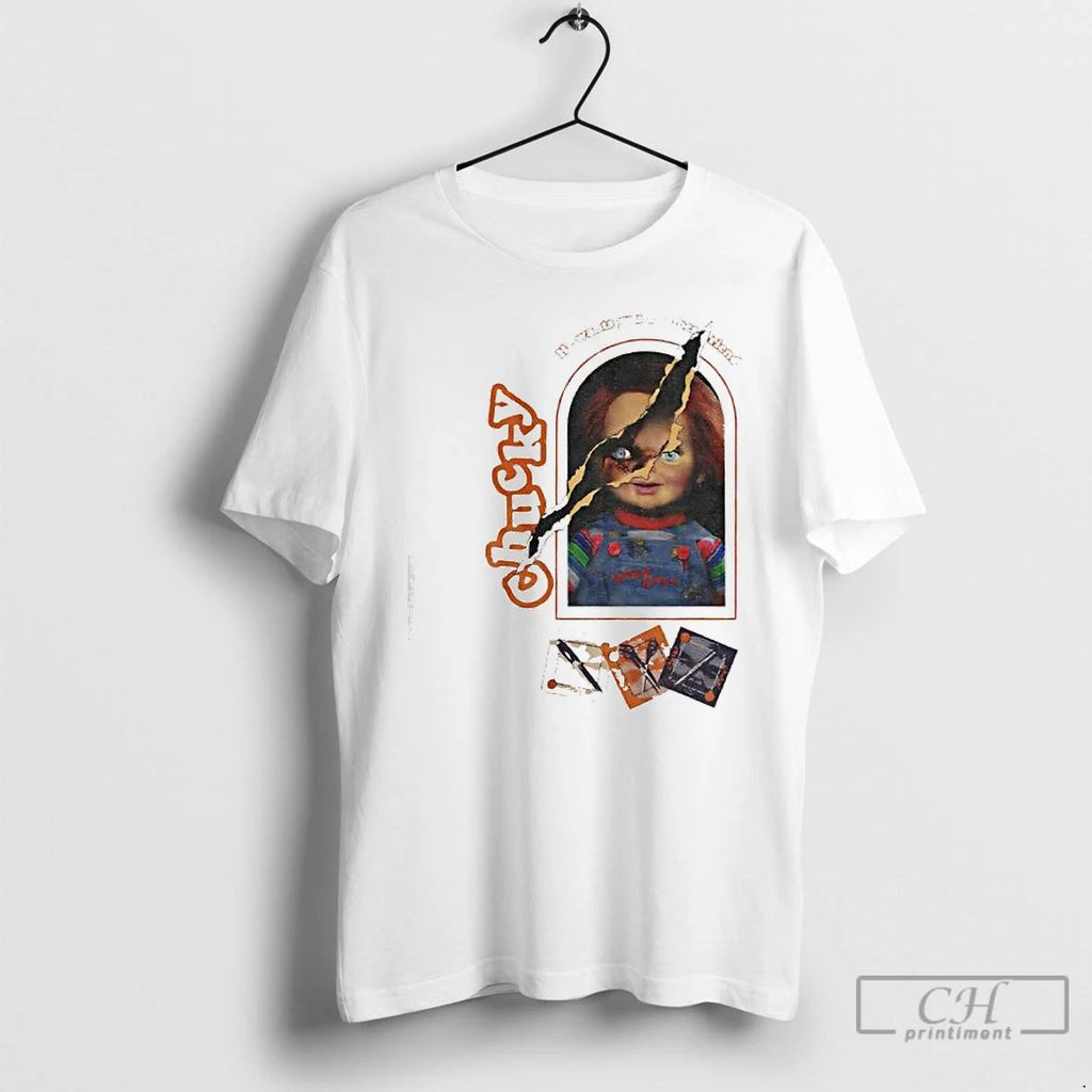 Premium Chucky Lets Be Friends He Wants You As A Bestfriend T Shirts Unisex
