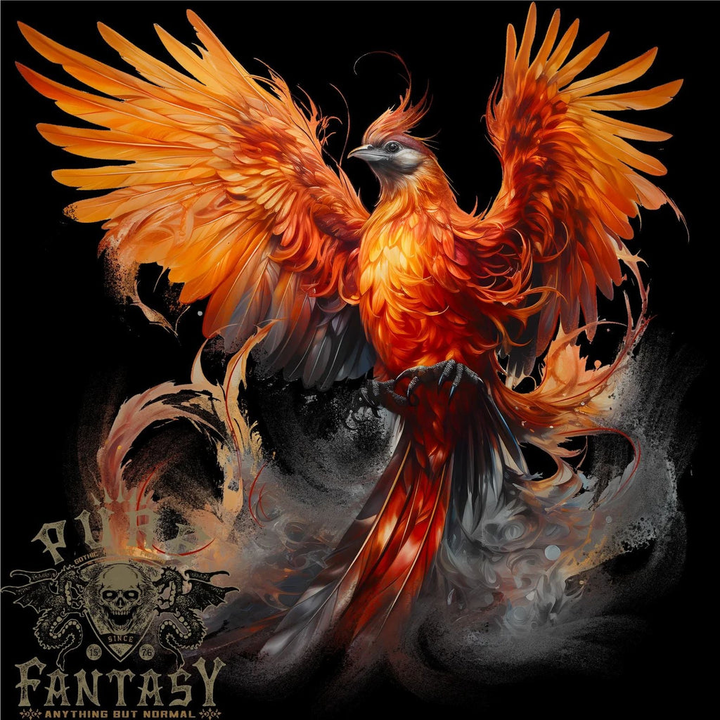 A Fantasy Phoenix Mens 100% Cotton Unisex