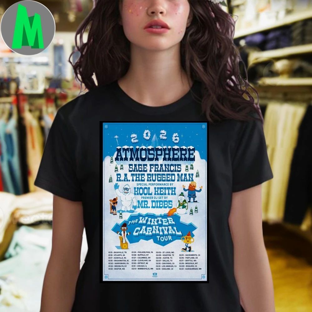 Original Atmosphere The Winter Carnival Tour Jan + Feb 2026 Poster Shirt Unisex