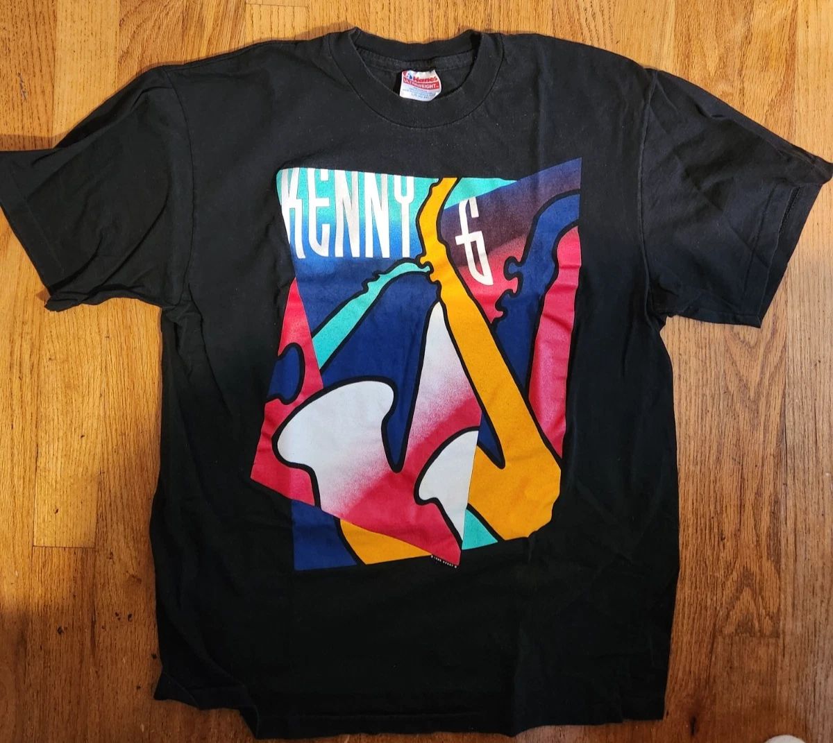 Vintage Kenny G L/G Japan Graphic Strip Black 1990-1991 Single Point PC Unisex