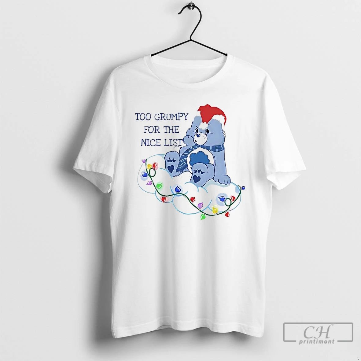 Premium Bear Christmas Santa Too Grumpy For The Nice List T Shirts Unisex