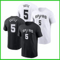 HOT SALE !!! Stephon Castle #5 San Antonio Spurs 2025 Name & Number T Shirt Unisex