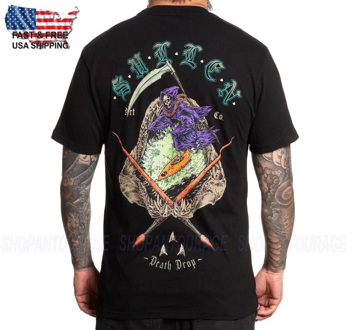 Sullen Art Collective Death Drop Premium SCM6788 For Men Unisex