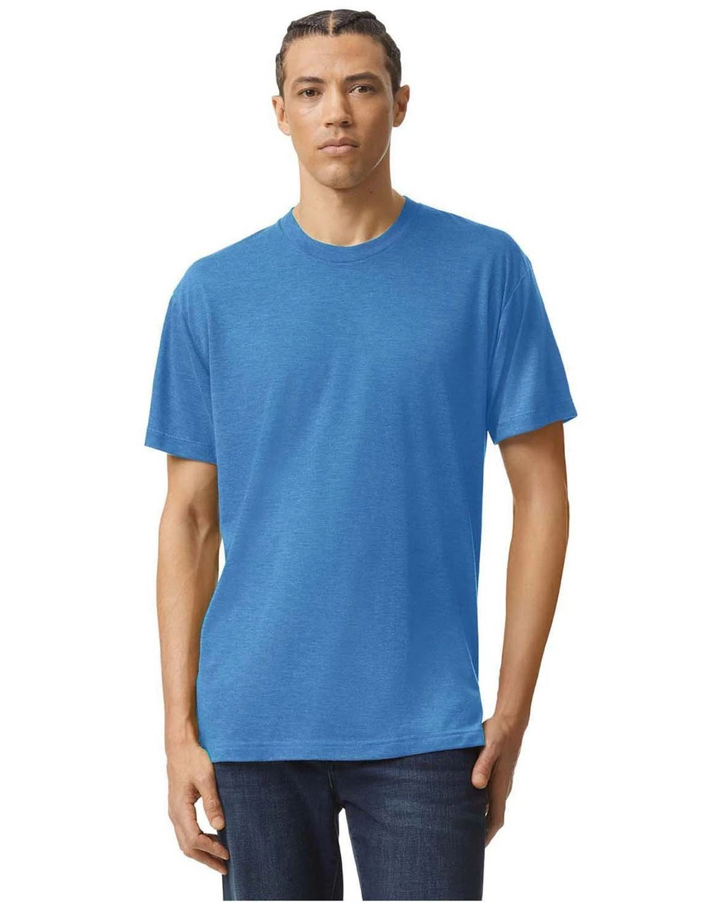 American Apparel Unisex Triblend Short Sleeve Track Stylish Plain T Shirt TR401 Unisex