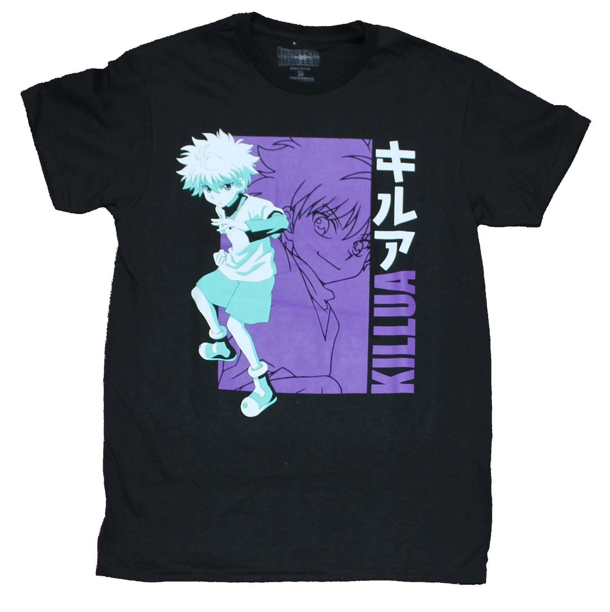 Hunter X Hunter Mens -Killua Purple Aqua Box Stance Unisex