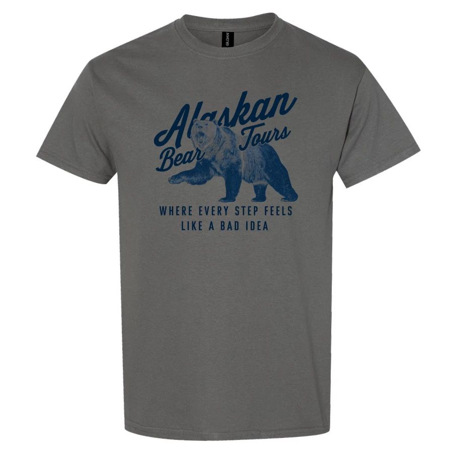 Alaskan Tours Bear T Shirt Where Every Step Feels Like a Bad Idea Funny Tee Gift Unisex