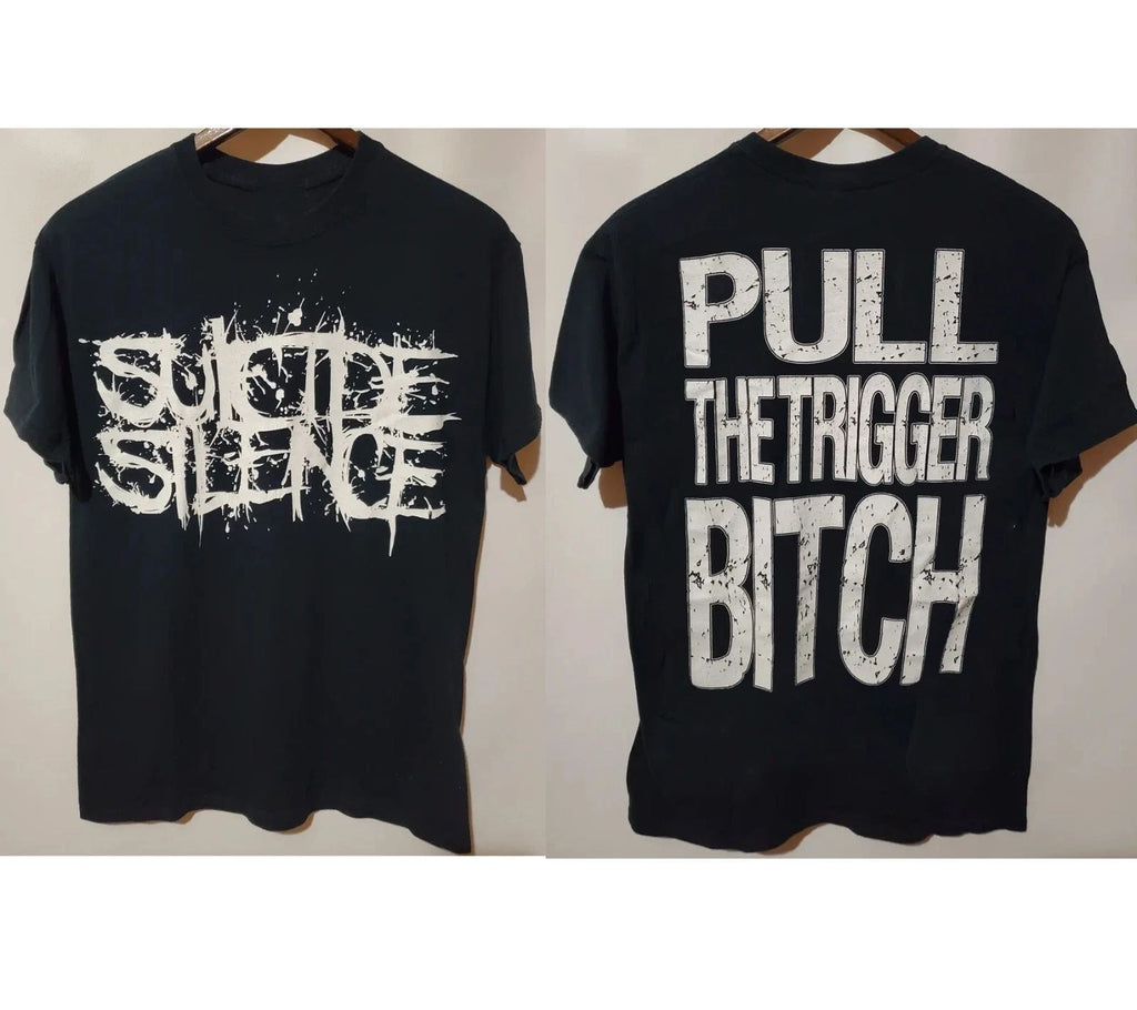 NEW!!! Suicide Silence Pull The Trigger Btch Band American Apparel Unisex