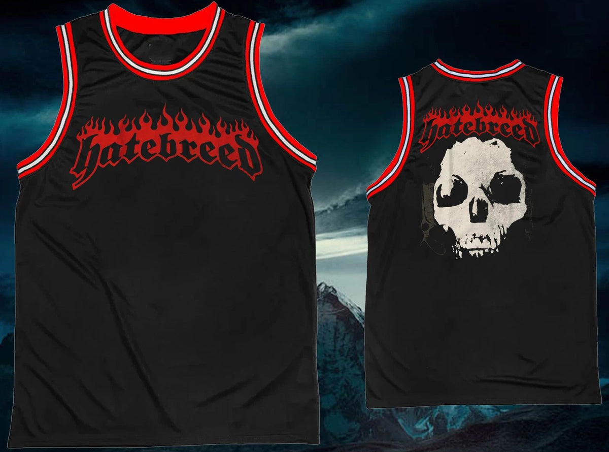 New Hatebreed Black 2-Side Basketball Jersey, Sizes S-5XL TTD81 Unisex