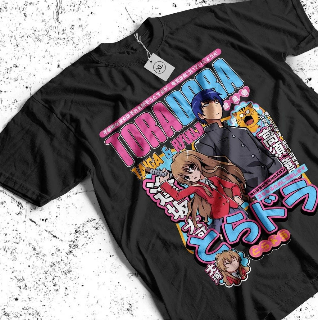 Toradora Taiga Ryuuji Aisaka Takasu Kawaii Anime Tee Shirt All Size Unisex