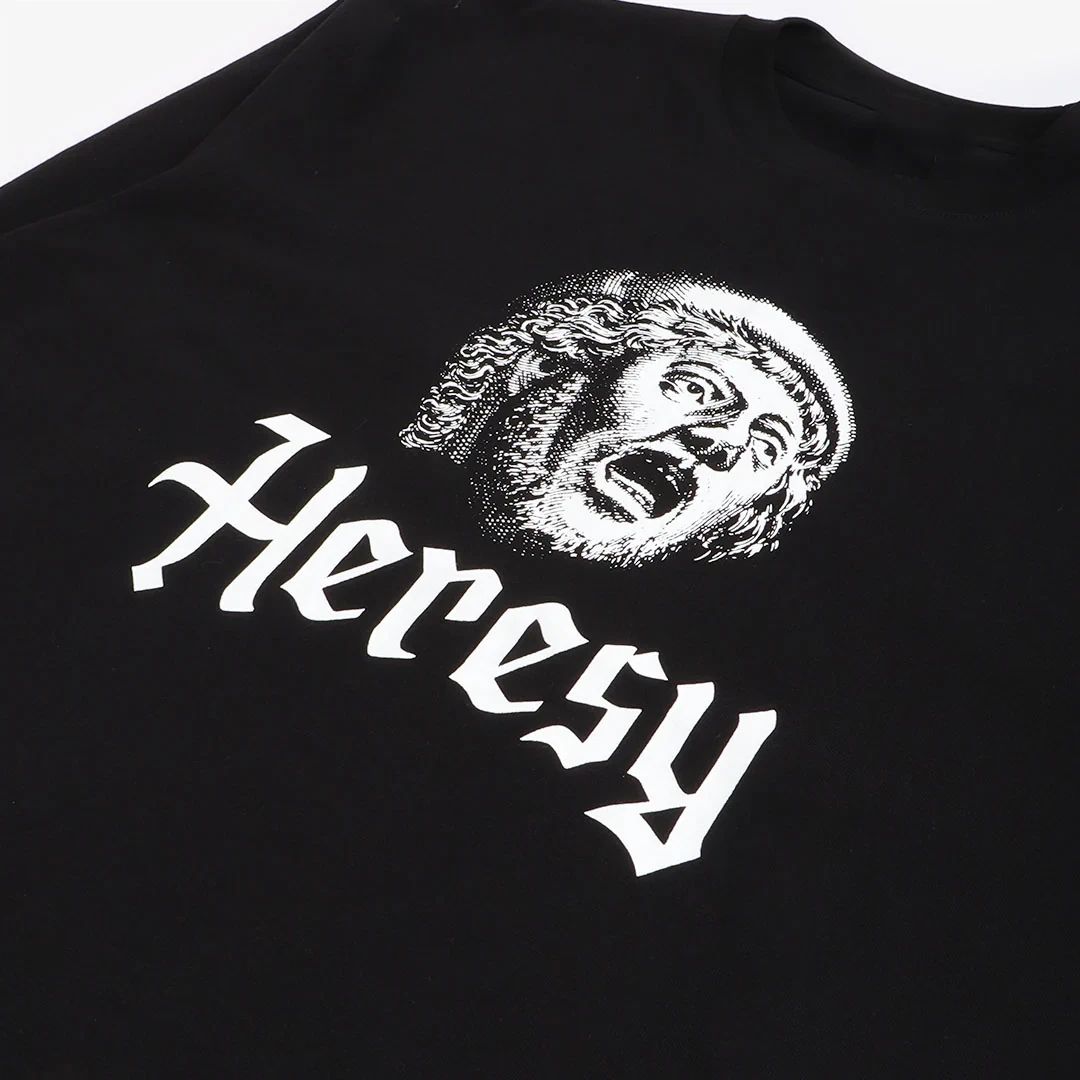 Vtg Heresy Band Music Lover Heavy Cotton Black S-5XL Unisex T Shirt Unisex