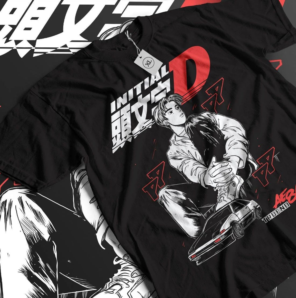 Initial D Itsuki Fujiwara Sport Anime Manga Movie Unisex Shirt All Size Unisex