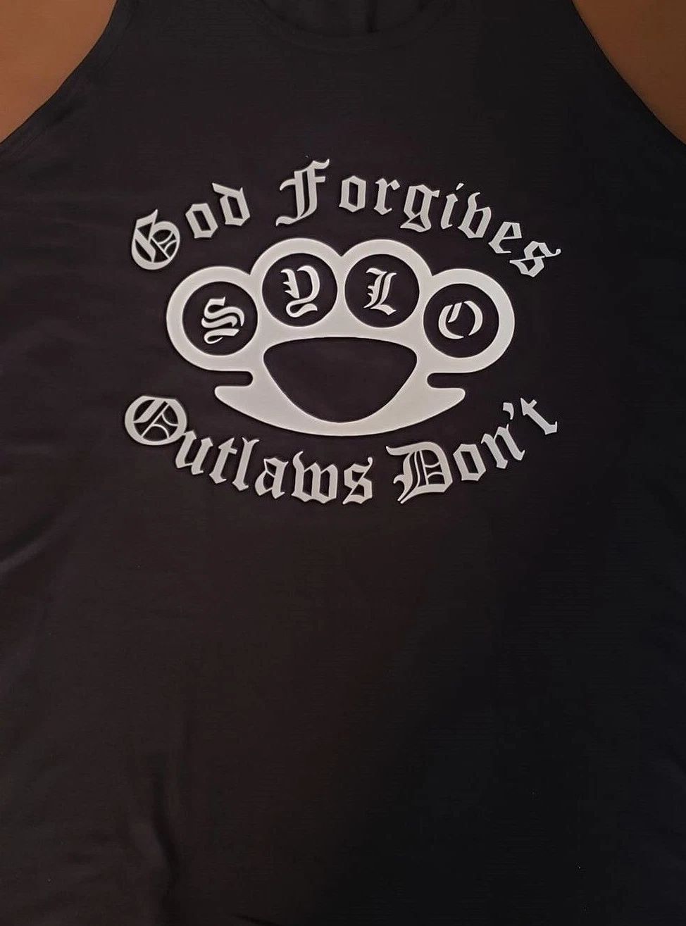 2 Sided Support your local Outlaws Biker Motorcycle MC t shirt tee outlaw Unisex