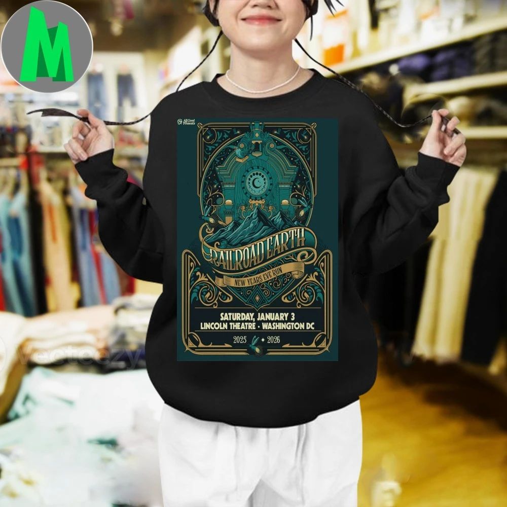 Railroad Earth The Lincoln Theatre Jan 3 2026 Poster Shirt Unisex