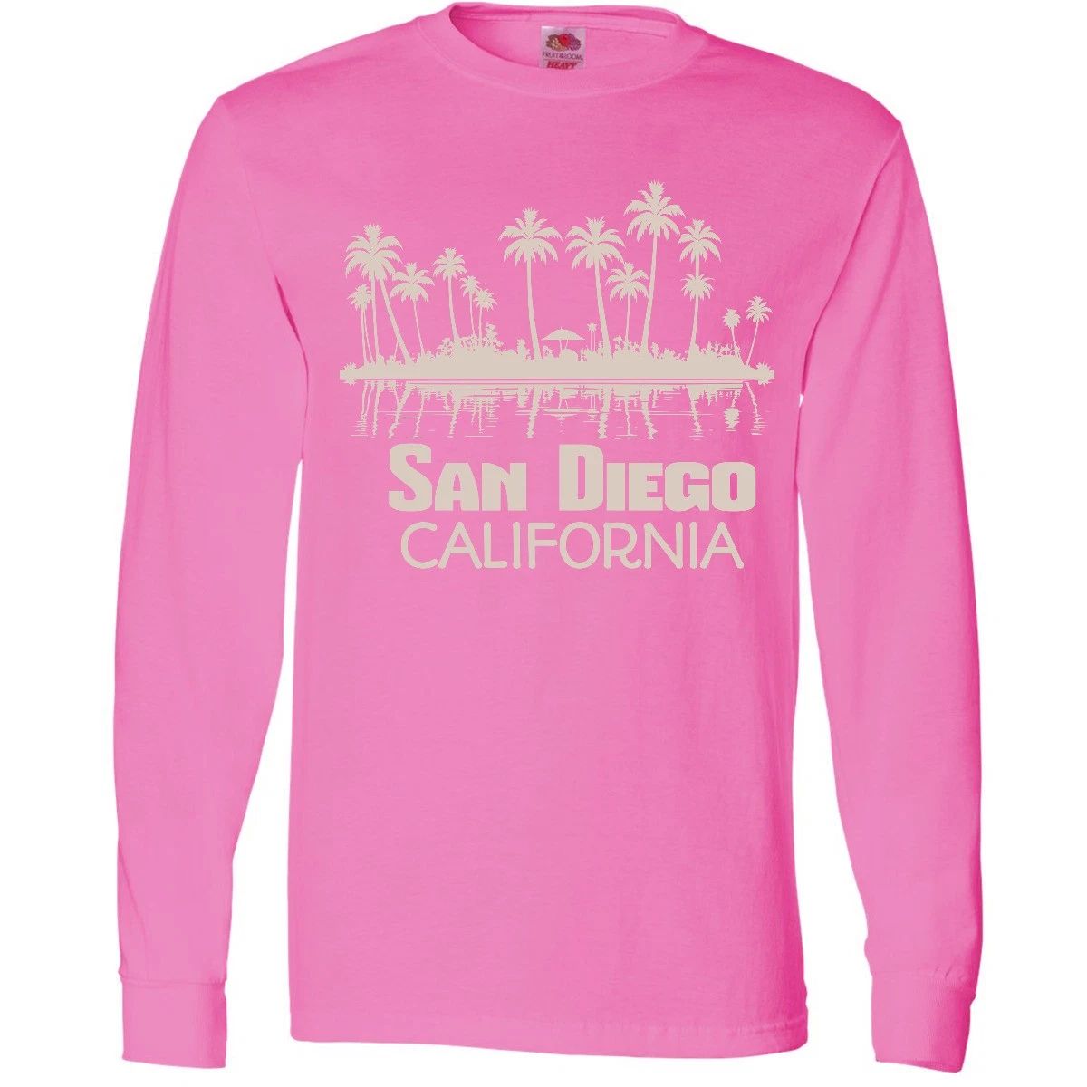 Inktastic San Diego California Travel Long Sleeve Beach Ca Mens Clothing Unisex