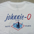 JOHNNIE O Mens XL T SHIRT COSTAL WAY WHITE GOLF PACIFIC ATLANTIC SURF Unisex