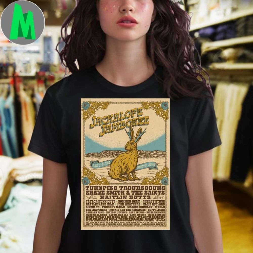 Jackalope Jamboree Pendleton Or Jun 25-27 2026 Poster Shirt Unisex