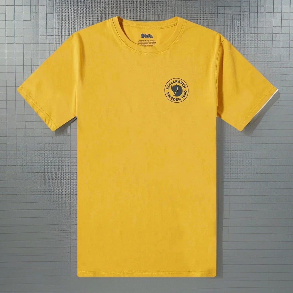 Fjallraven 1960 Logo Tee - 100% Premium Cotton Men's - Ochre - Size XL Unisex