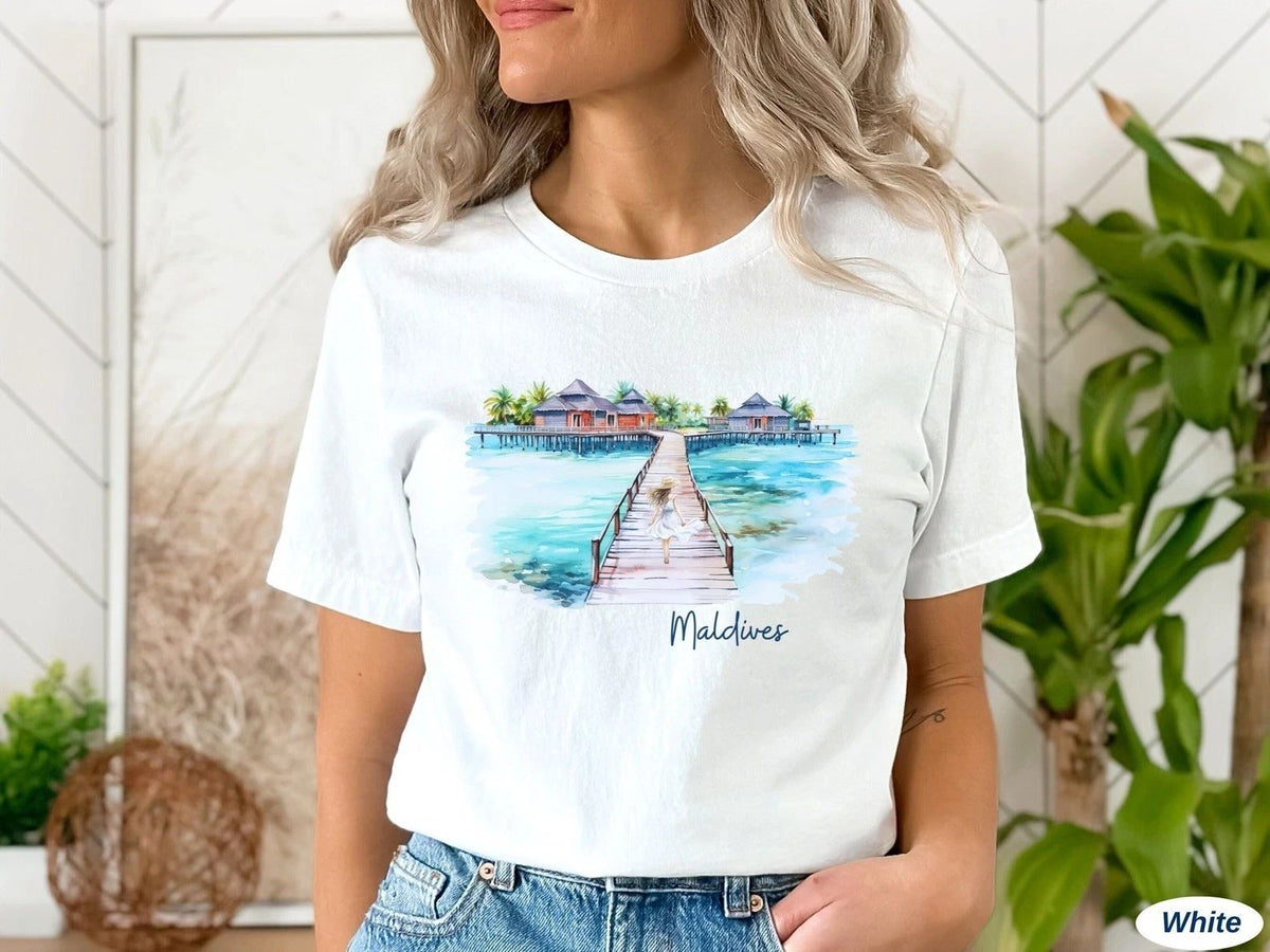 Maldives Travel Gift for Maldives Trip Lovers Souvenir Tee Unisex
