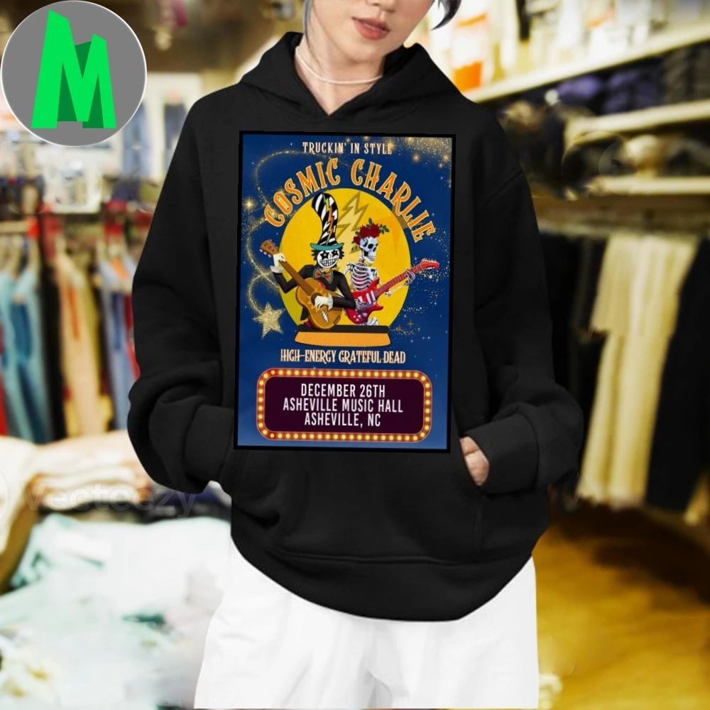 Cosmic Charlie 12.26.2025 Asheville NC Poster Shirt Unisex