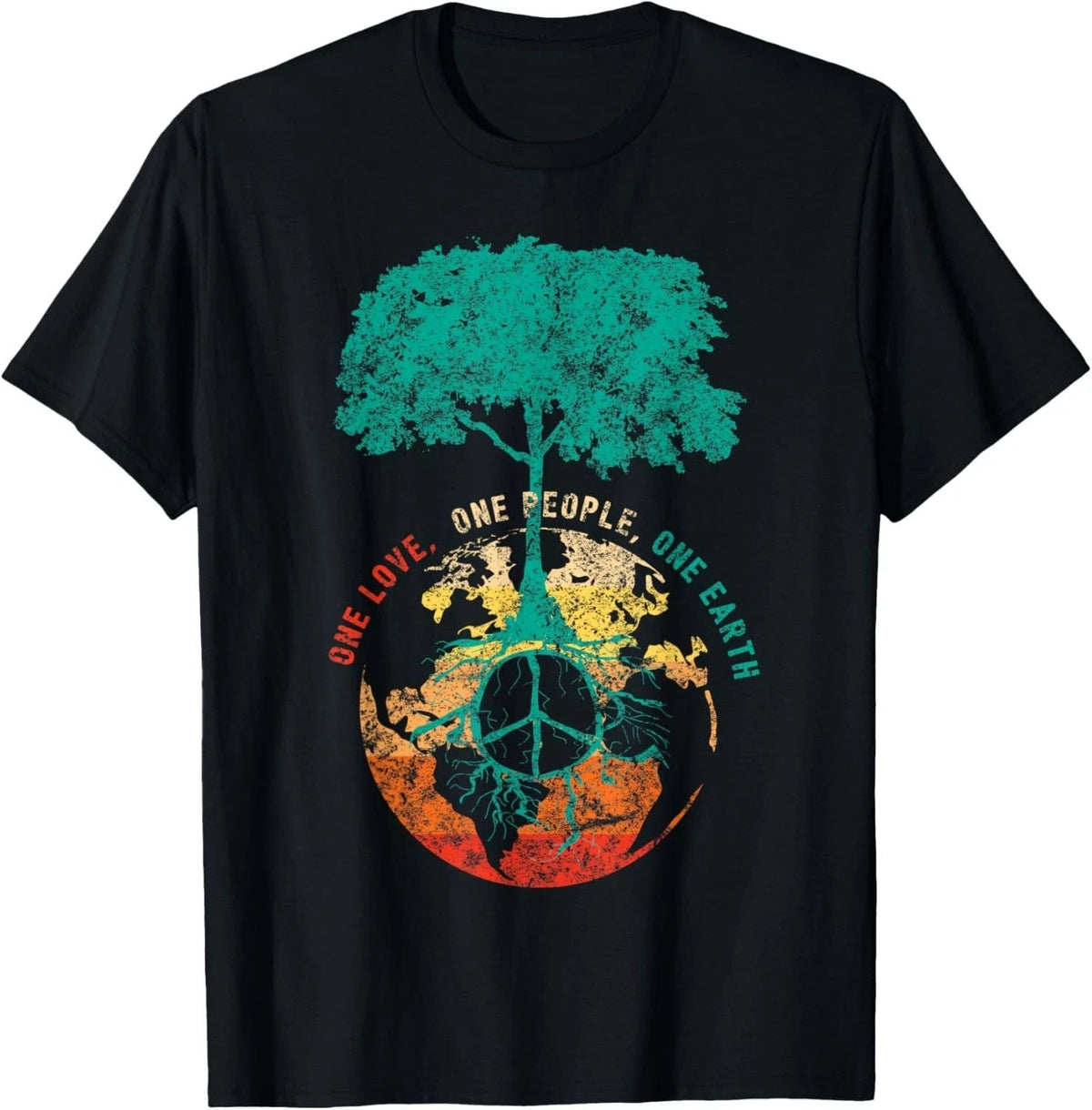 World Peace Tree Love People Peace Sign Earth Day Gift Unisex