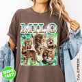 Custom Cat Portrait Bootleg Shirt Personalized Pet Lover Tee Comfort Gift Unisex