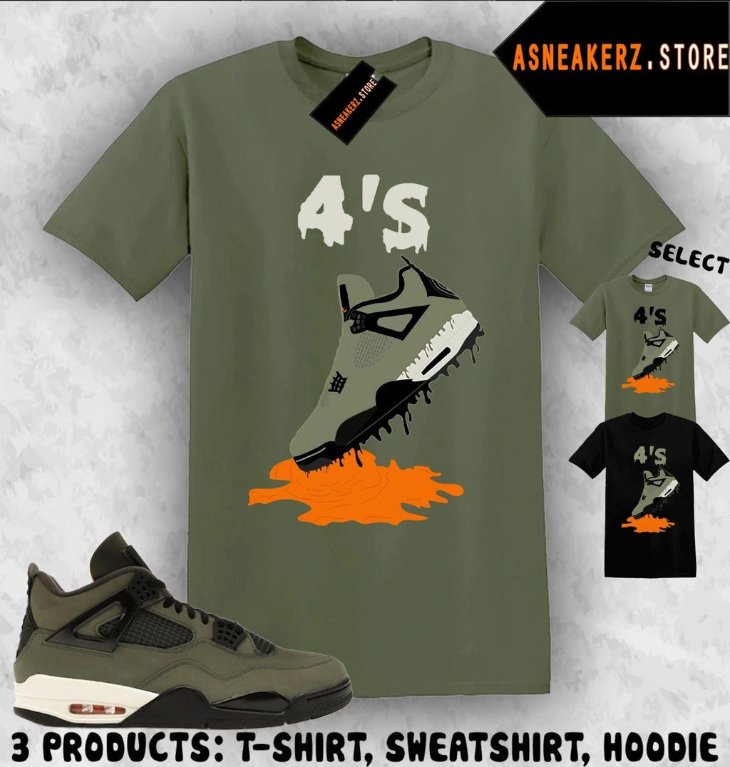 Shirt Matching Undefeated x AJ 4 OG 2025 Match Sneaker Shoe Dripping 4s Unisex