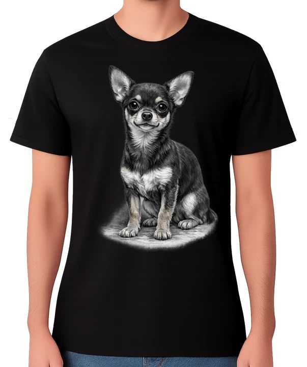 Chihuahua Realistic Small Dog Lover Graphic Gift Unisex Tee Unisex