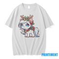 Reindeer Unicorn Bells And Holly Christmas Tshirts Sweater Unisex
