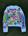 Harajuku Hip Hop High Street Trendy Oversized Long Sleeve T Shirt Men Y2k Unisex