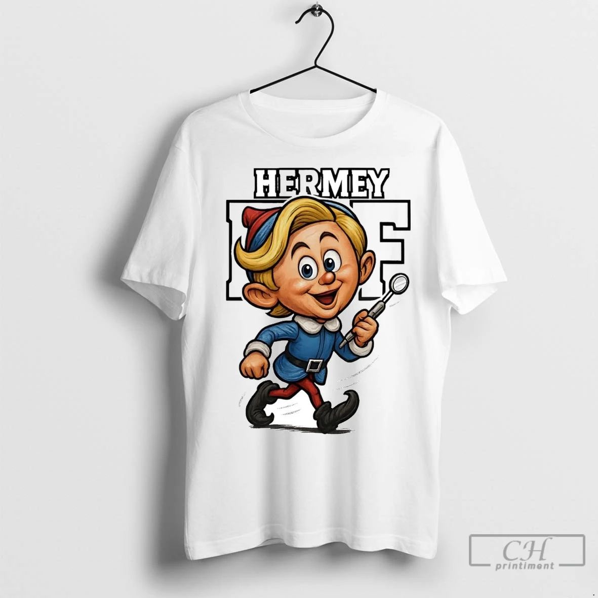 Premium Hermey The Elf Caricature Christmas Unisex