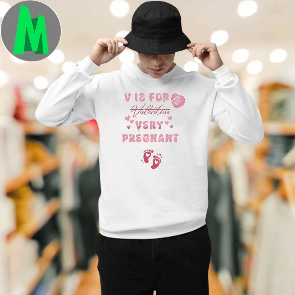 Valentine’s Day Pregnancy Announcement Valentine Baby Announcement Shirt Unisex
