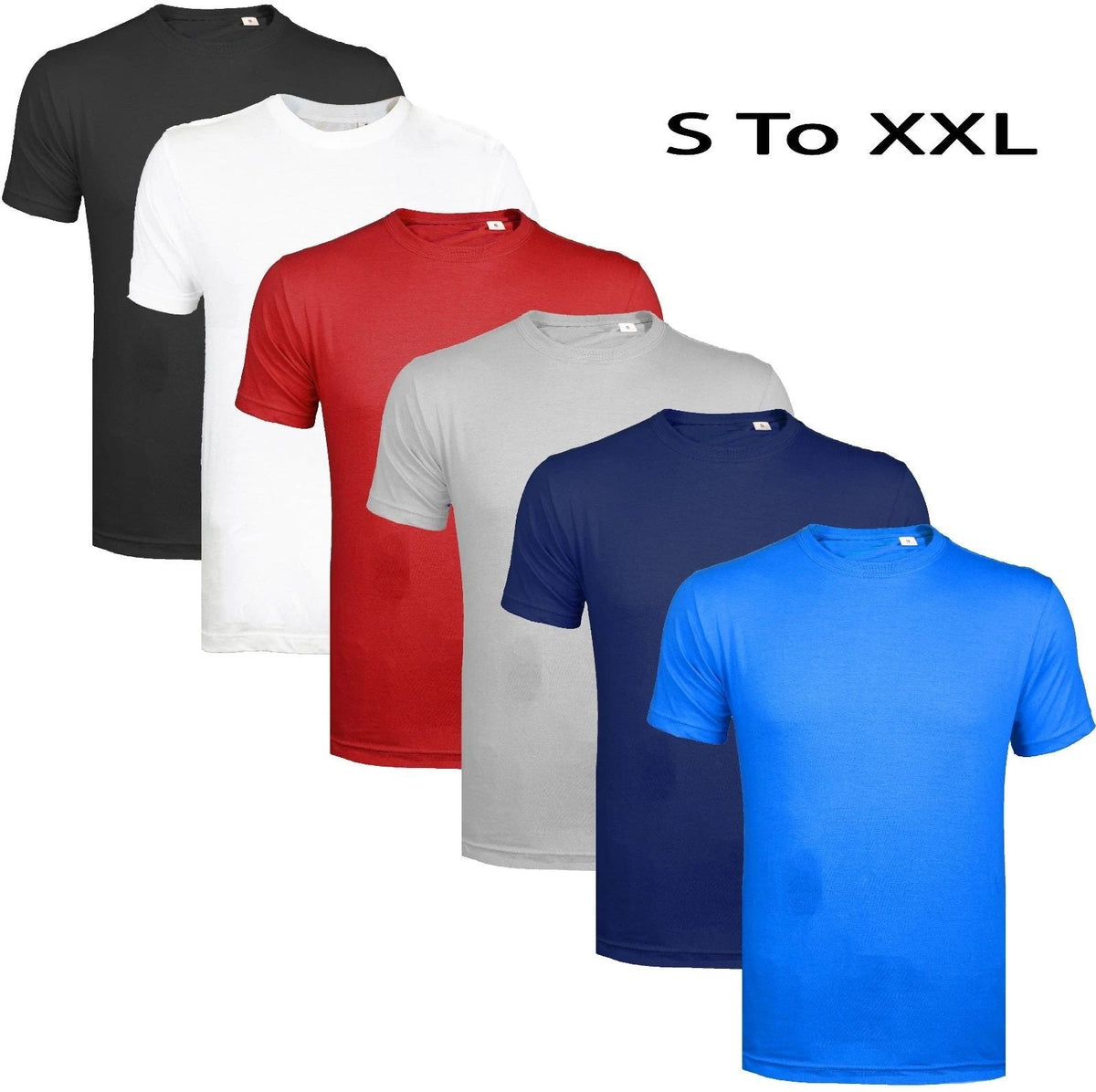 Mens Summer Plain Cotton Blend Gym Athletic Training Tee Top Quality Unisex