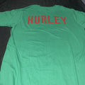Hurley Short Sleeve Solid Green / Red Medium Hurley Tee Unisex
