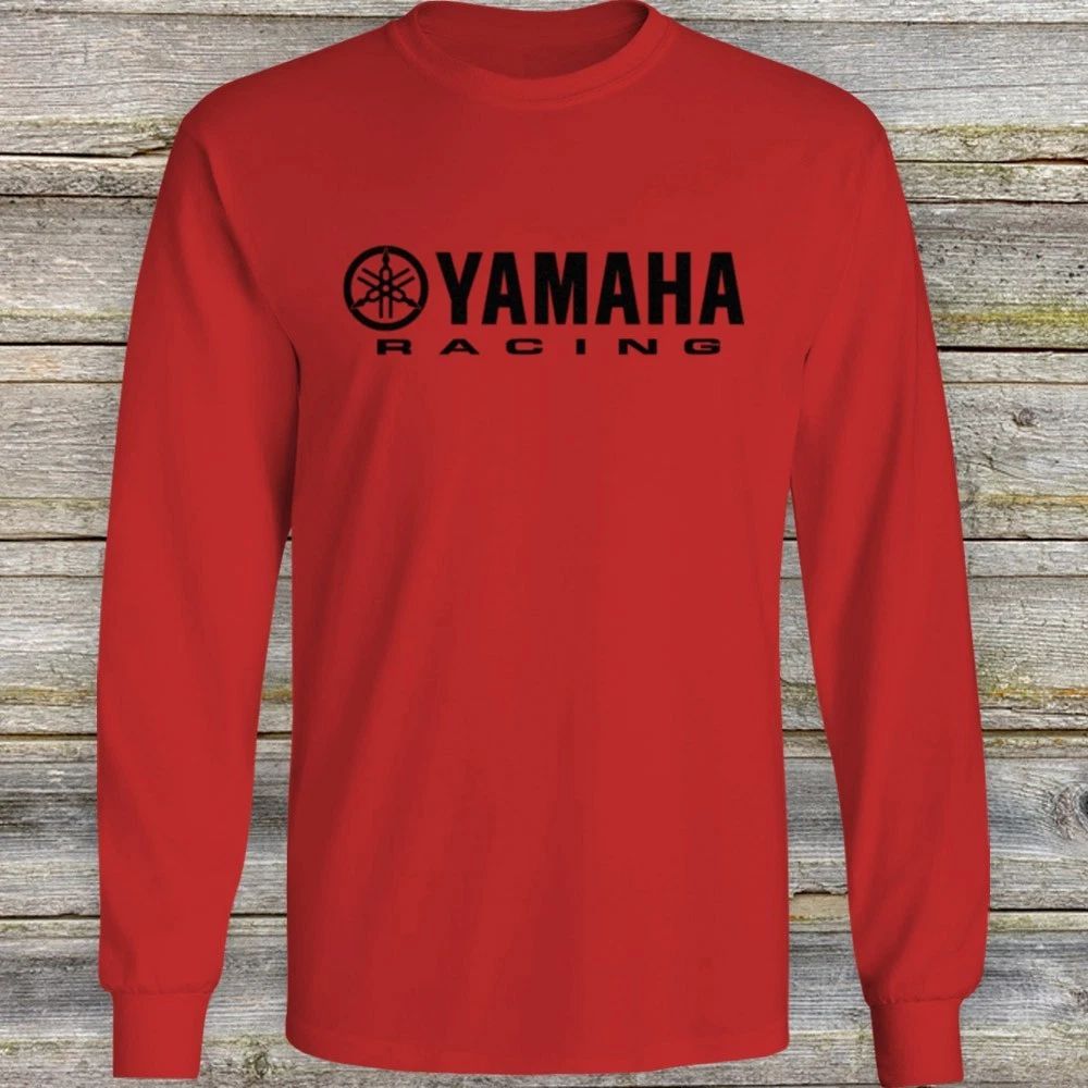 Yamaha Racing Long Sleeve T Shirt Motorcycle Sport Factory Bike Graphic FYM03 Unisex