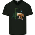 A SCI-FI Tiger Mens V-Neck Cotton Unisex
